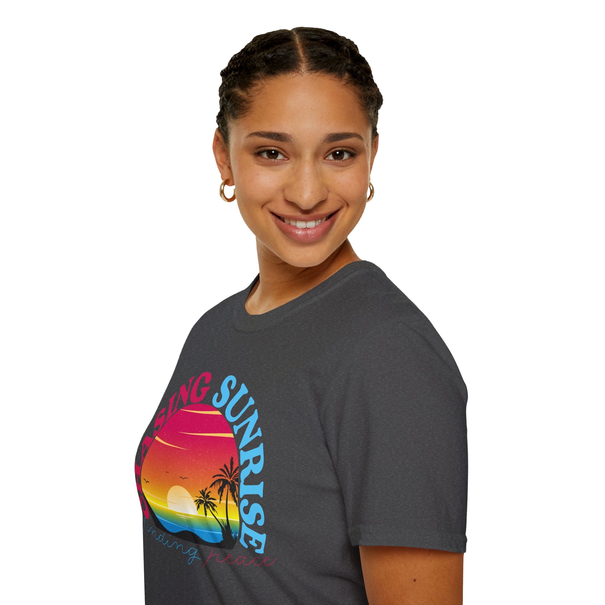 Chasing Sunrise, Finding Peace Unisex T-Shirt