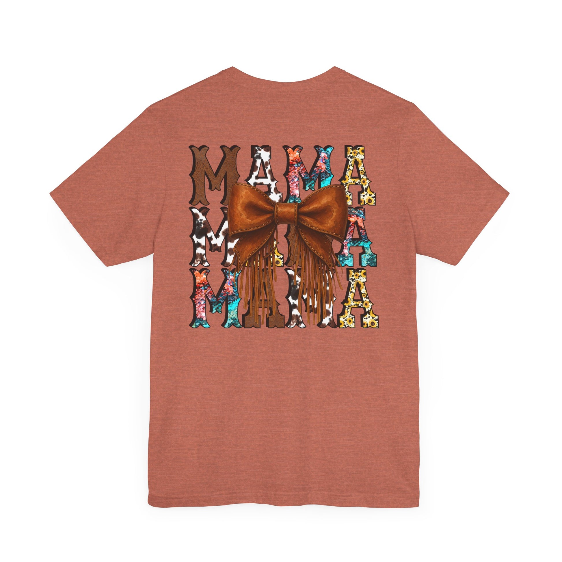 Western Mama Unisex Tee with Turquoise and Sunflower Design