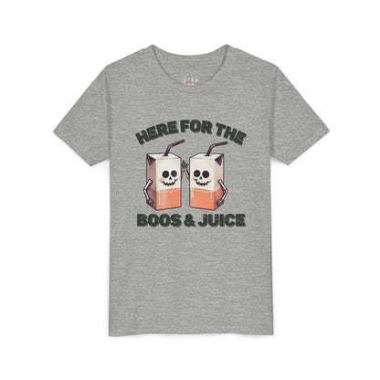 Kids Halloween T-Shirt - Here for the Boos  & Juice *Unisex tshirt*