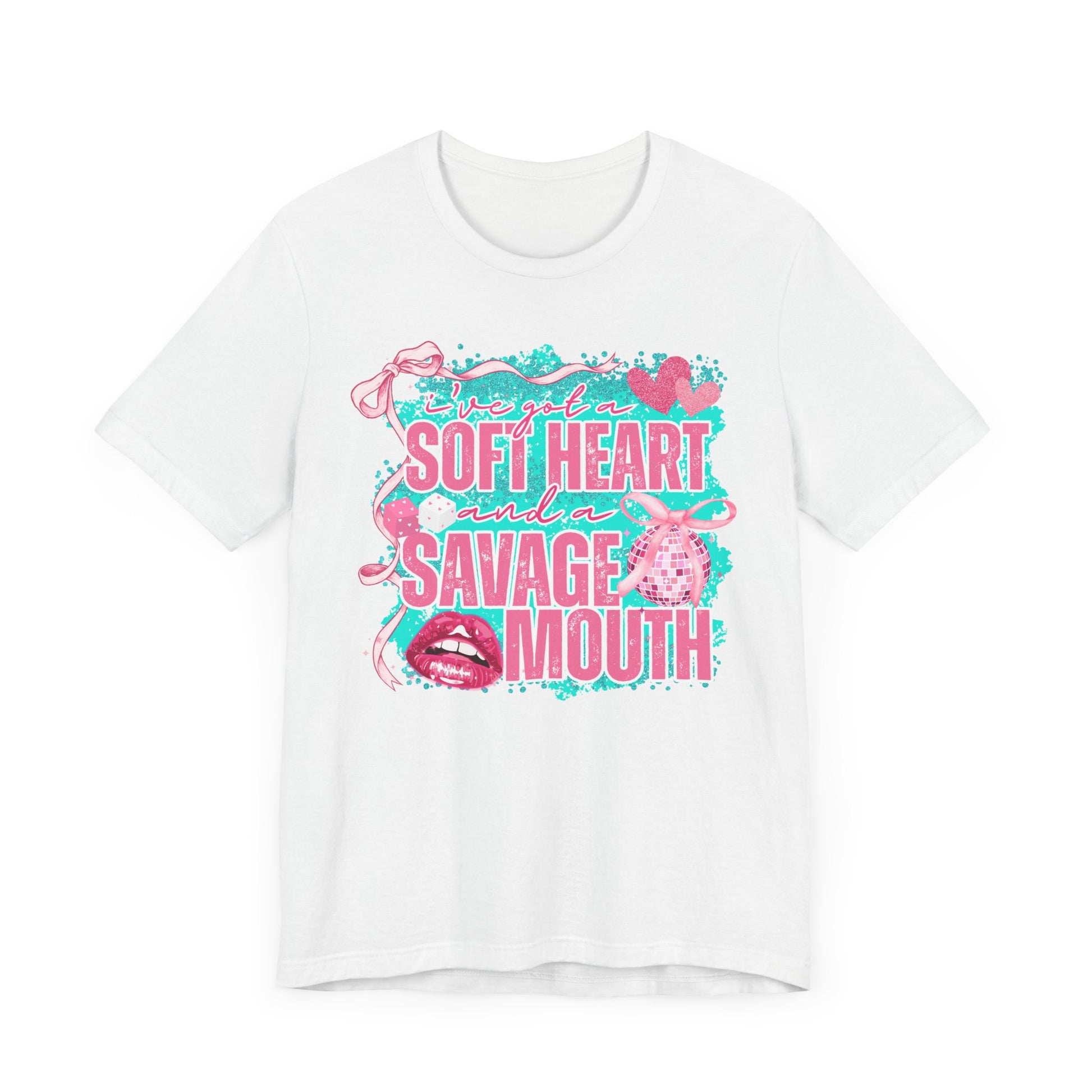 Savage Mouth Graphic Tee - Soft Hearted Apparel, Unisex T-Shirt, Trendy Casual Wear, Fun Gift for Friends, Statement Top