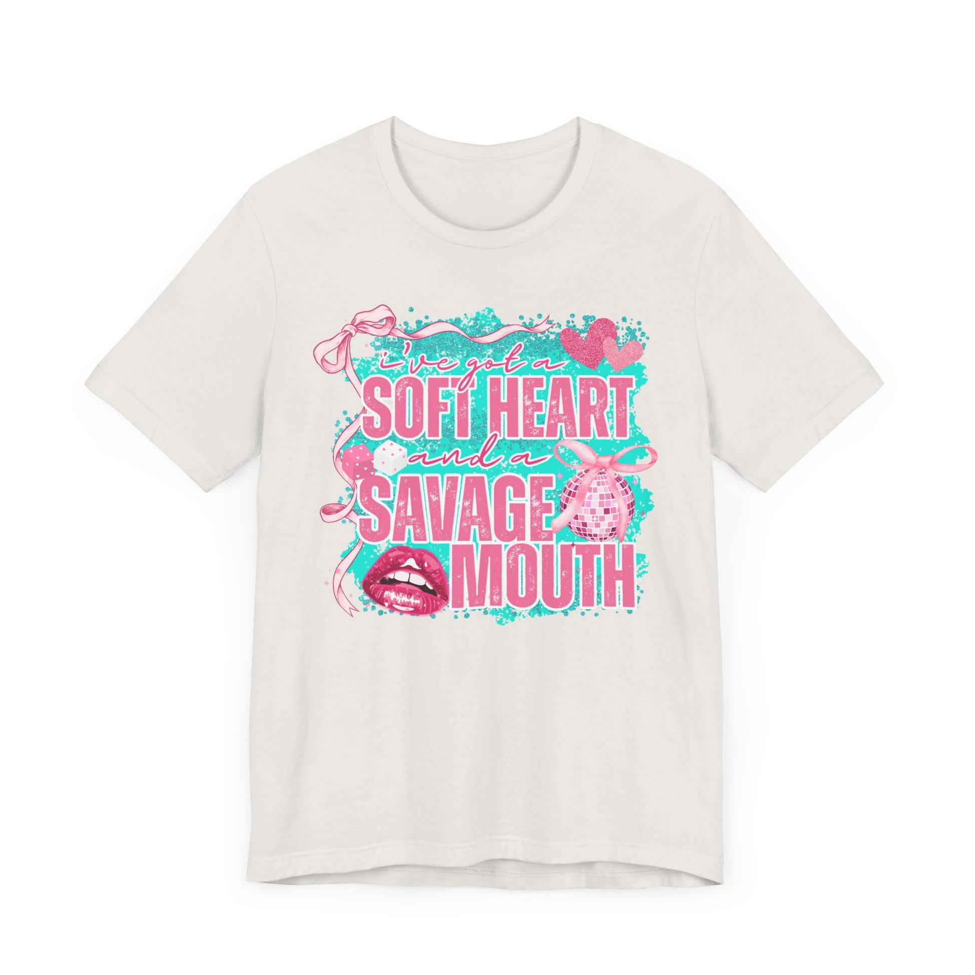 Savage Mouth Graphic Tee - Soft Hearted Apparel, Unisex T-Shirt, Trendy Casual Wear, Fun Gift for Friends, Statement Top