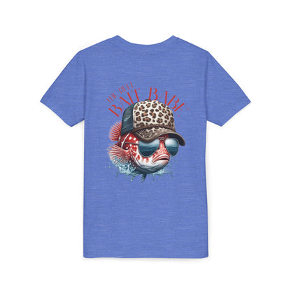 Kids Fishing Tee - CaffeinatedPlanner Family Exclusive Design: 'Bait Babe'