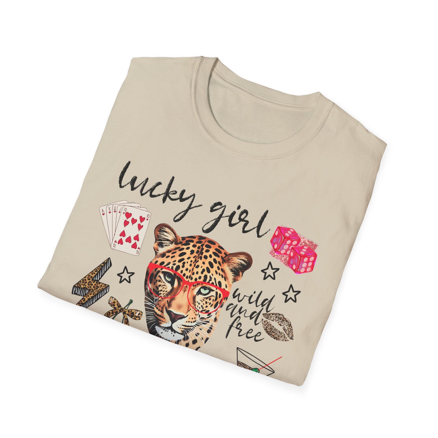 Leopard Lucky Girl T-Shirt