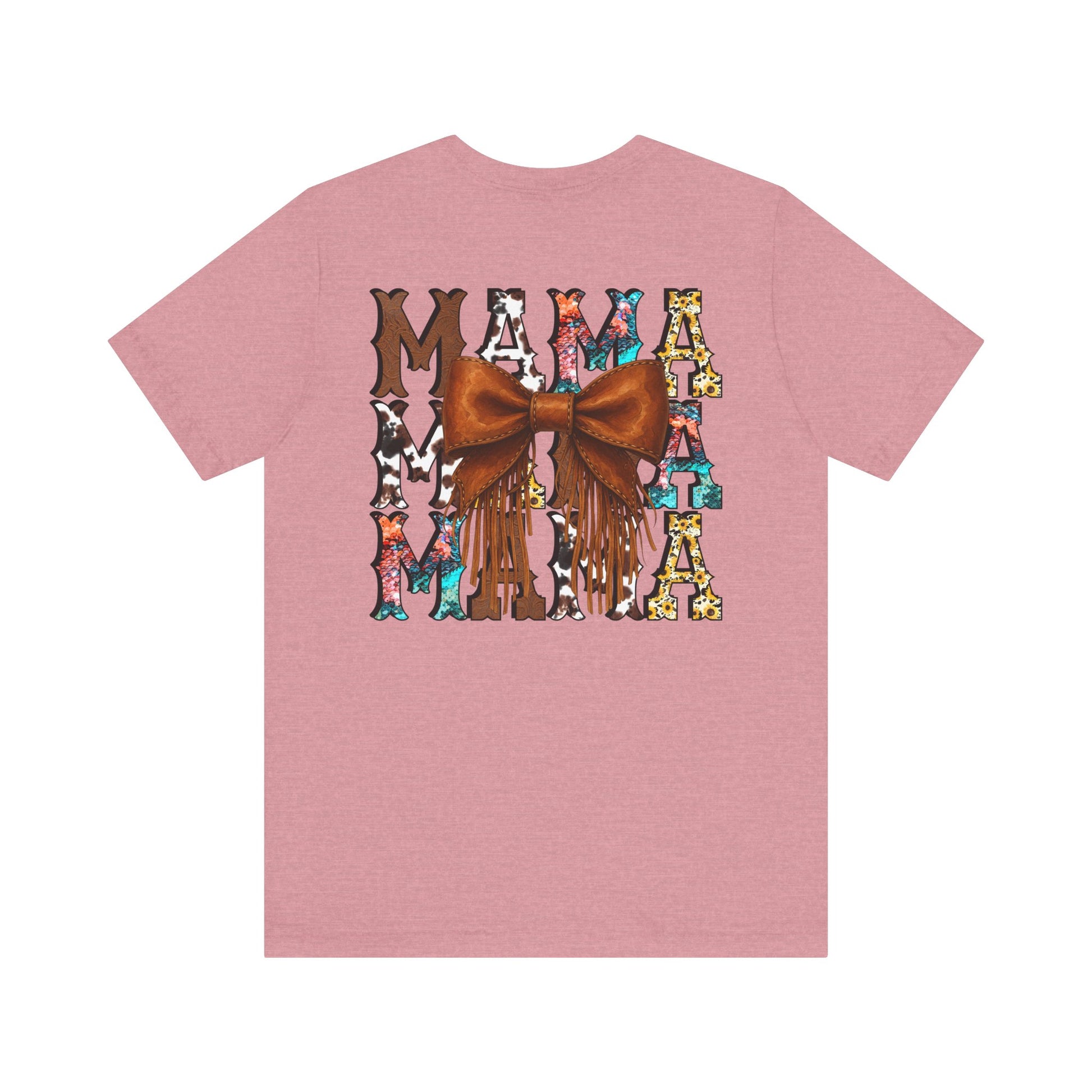 Western Mama Unisex Tee with Turquoise and Sunflower Design