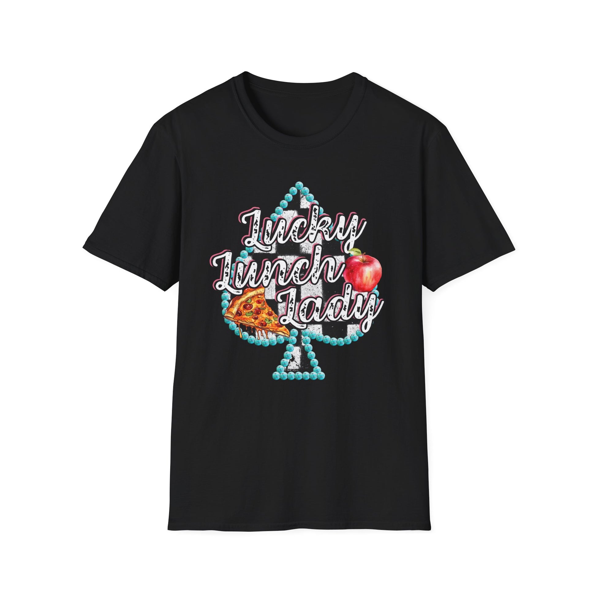 Lunch Lady Checkered Spades T-Shirt