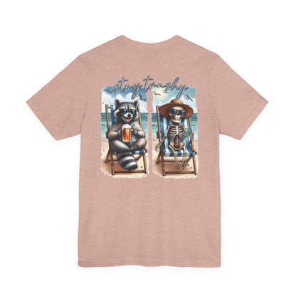 Stay Trashy Raccoon and Skeleton Beach