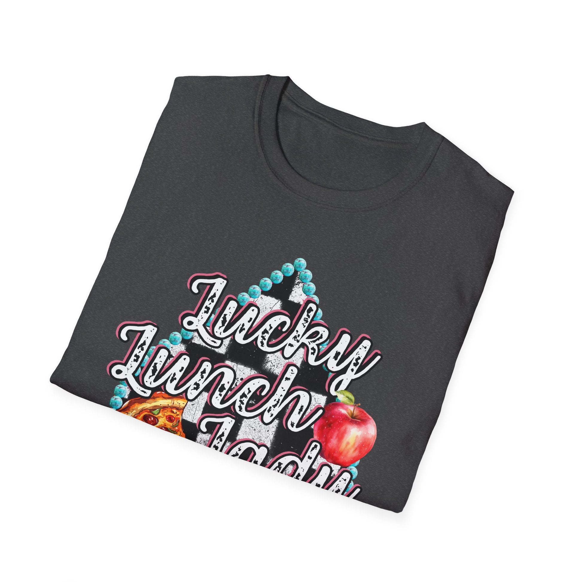Lunch Lady Checkered Spades T-Shirt