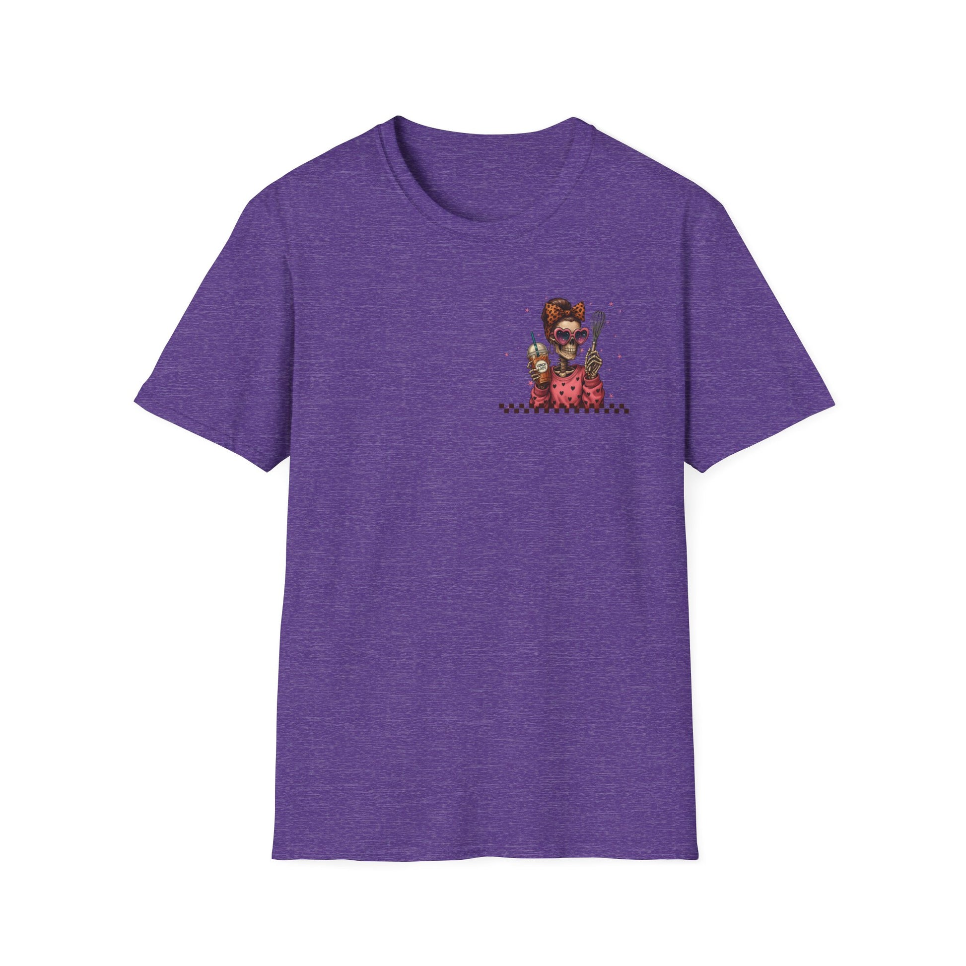 Lunch Lady Unisex T-Shirt - Running on Iced Coffee & School Lunch Schedules