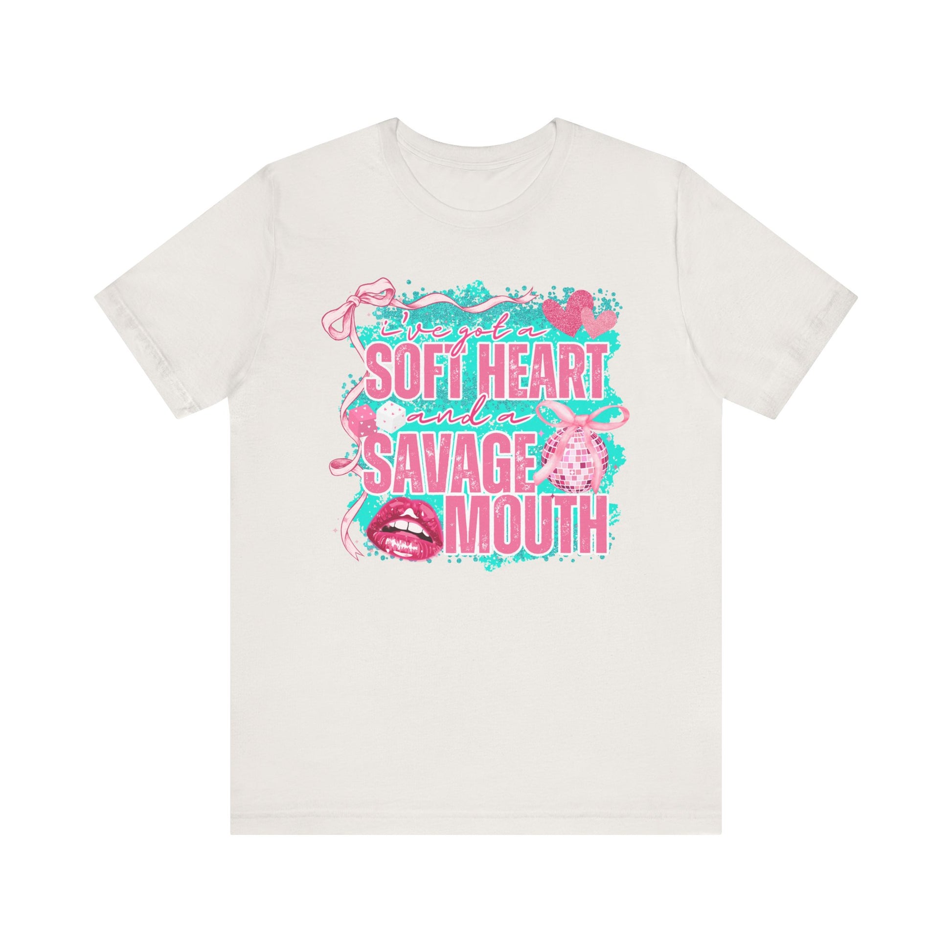 Savage Mouth Graphic Tee - Soft Hearted Apparel, Unisex T-Shirt, Trendy Casual Wear, Fun Gift for Friends, Statement Top