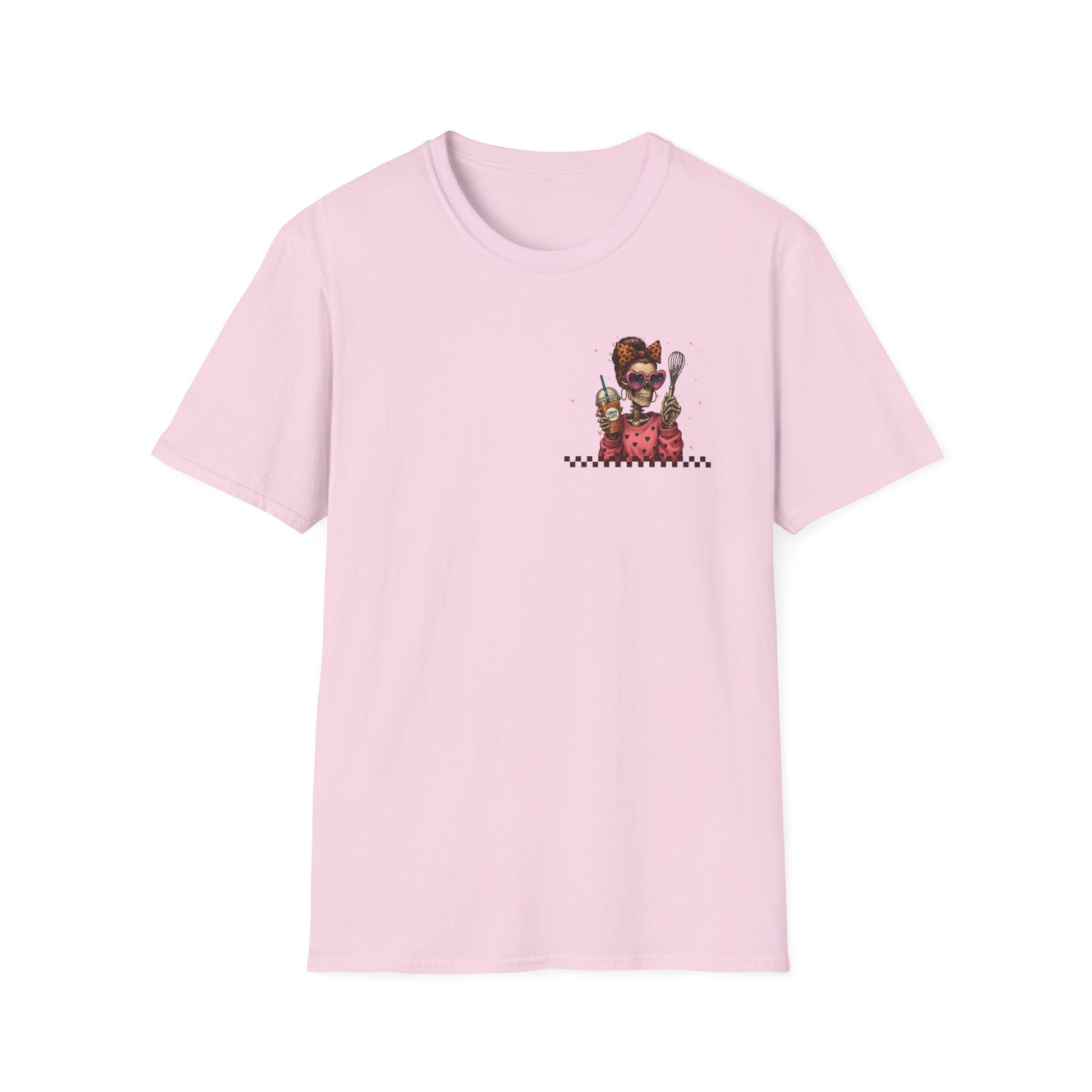 Lunch Lady Unisex T-Shirt - Running on Iced Coffee & School Lunch Schedules