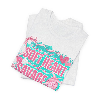 Savage Mouth Graphic Tee - Soft Hearted Apparel, Unisex T-Shirt, Trendy Casual Wear, Fun Gift for Friends, Statement Top