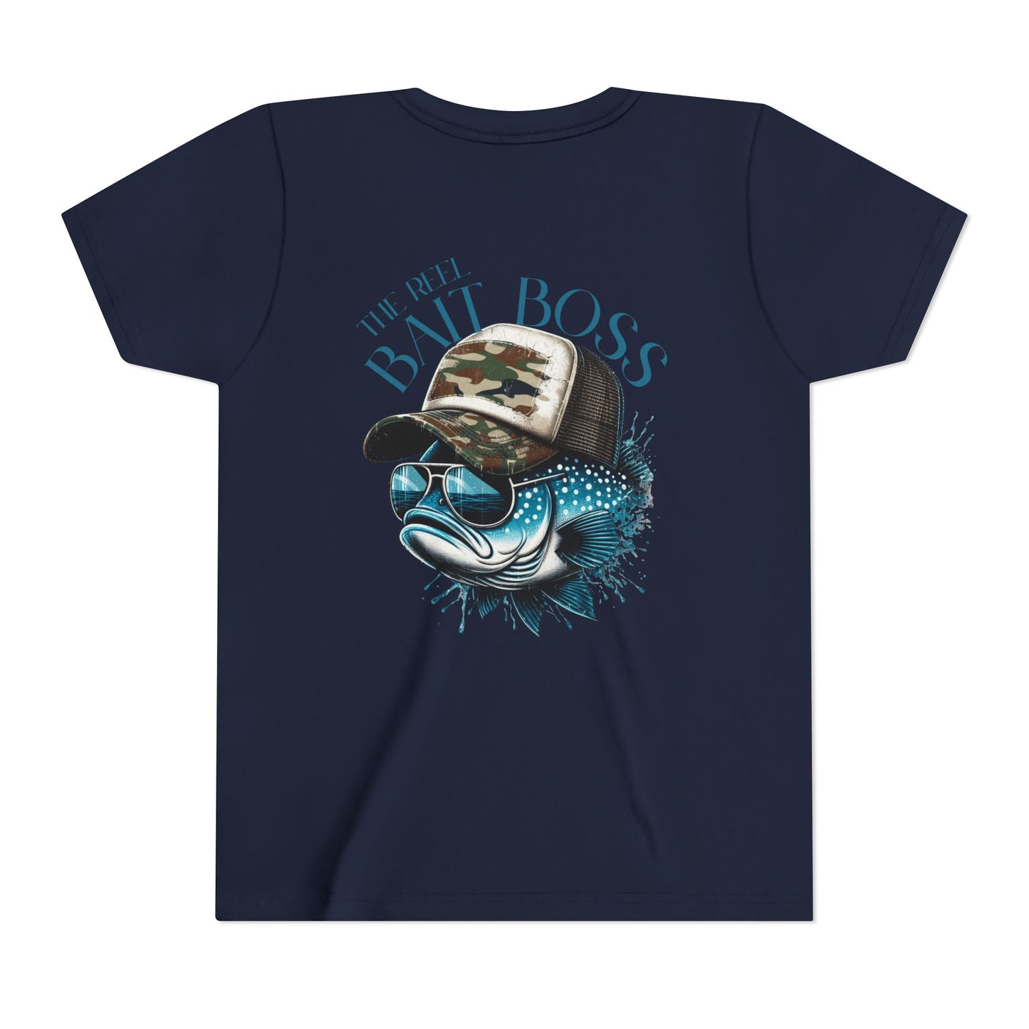 Kids Fishing Tee - CaffeinatedPlanner Family Exclusive Design: 'Bait Boss'