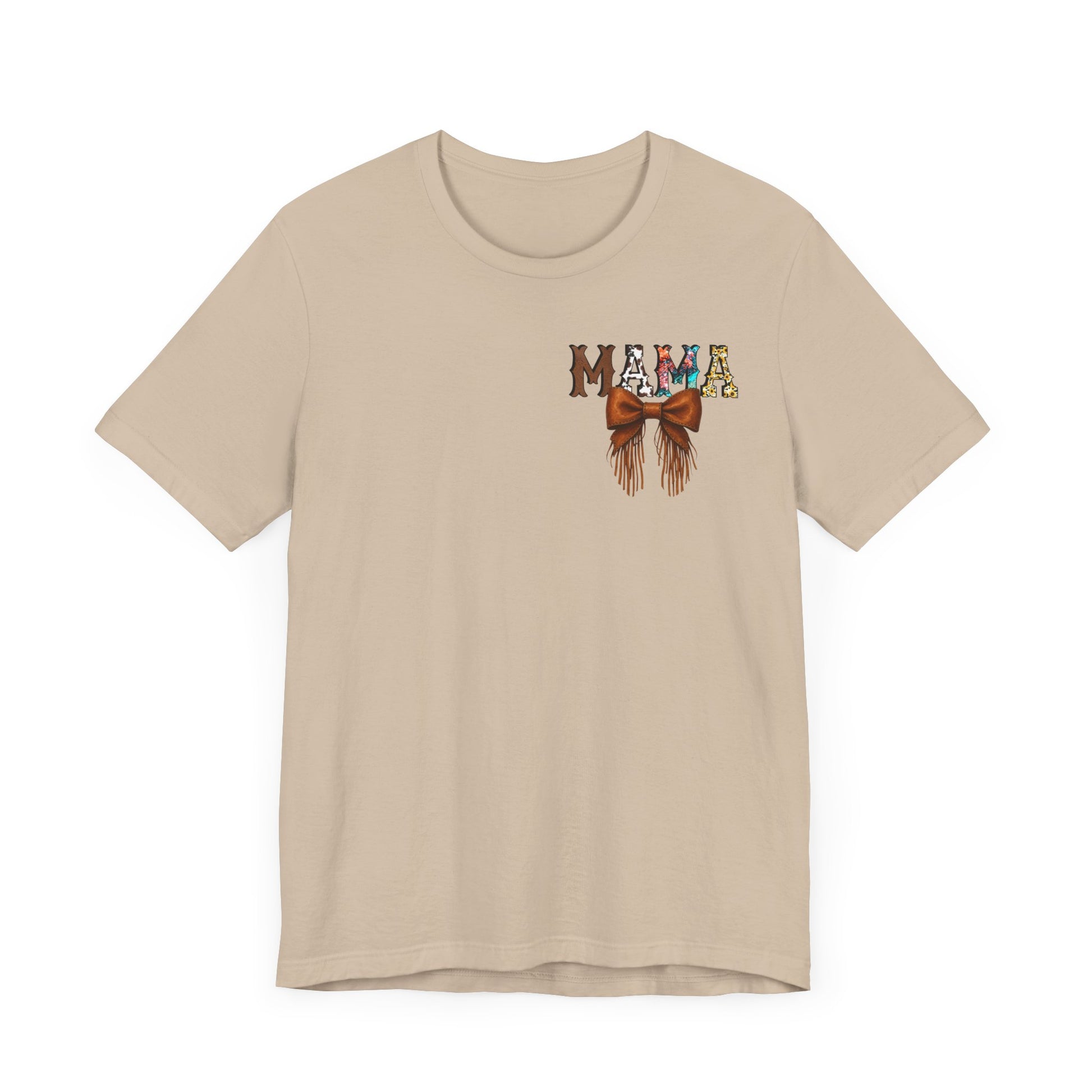 Western Mama Unisex Tee with Turquoise and Sunflower Design