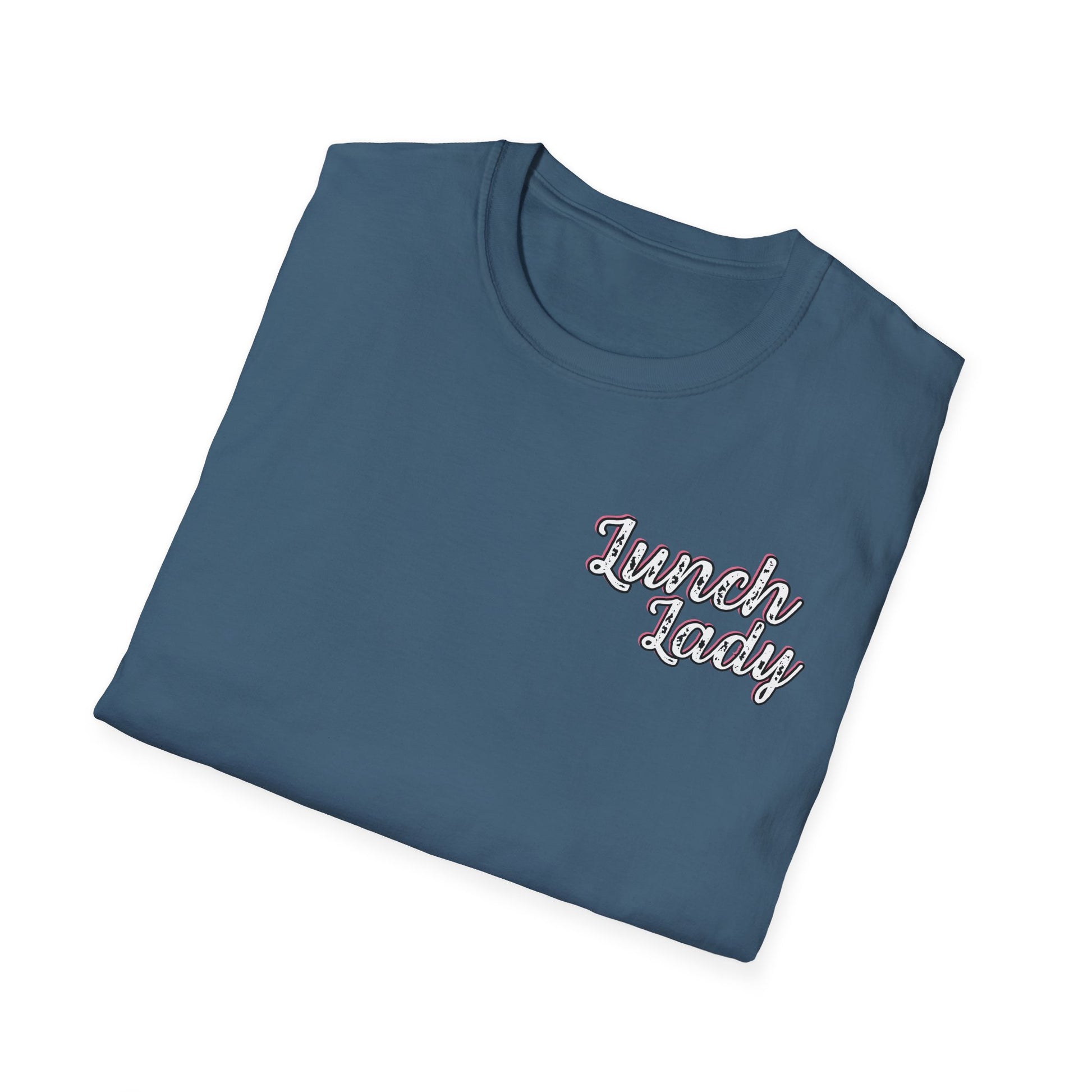 Lunch Lady Checkered Spades T-Shirt * Front and Back Design