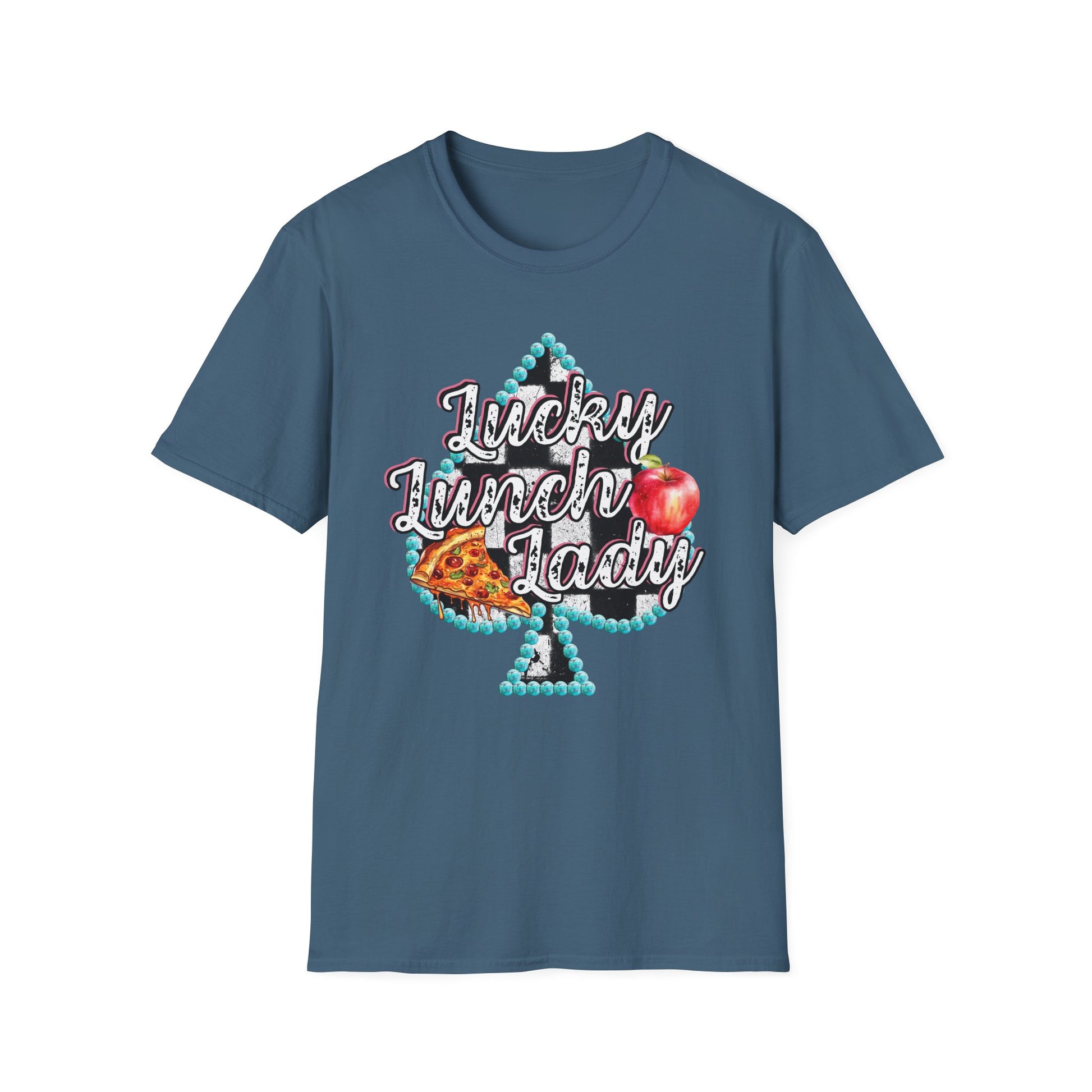 Lunch Lady Checkered Spades T-Shirt