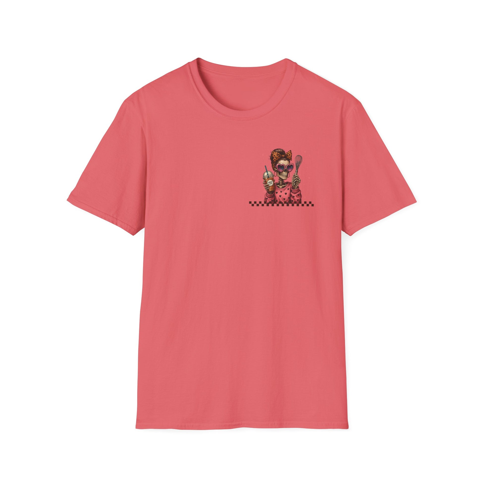 Lunch Lady Unisex T-Shirt - Running on Iced Coffee & School Lunch Schedules