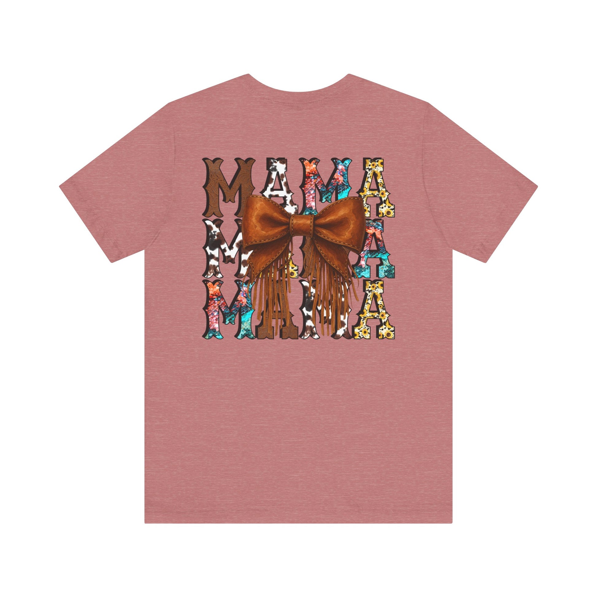 Western Mama Unisex Tee with Turquoise and Sunflower Design