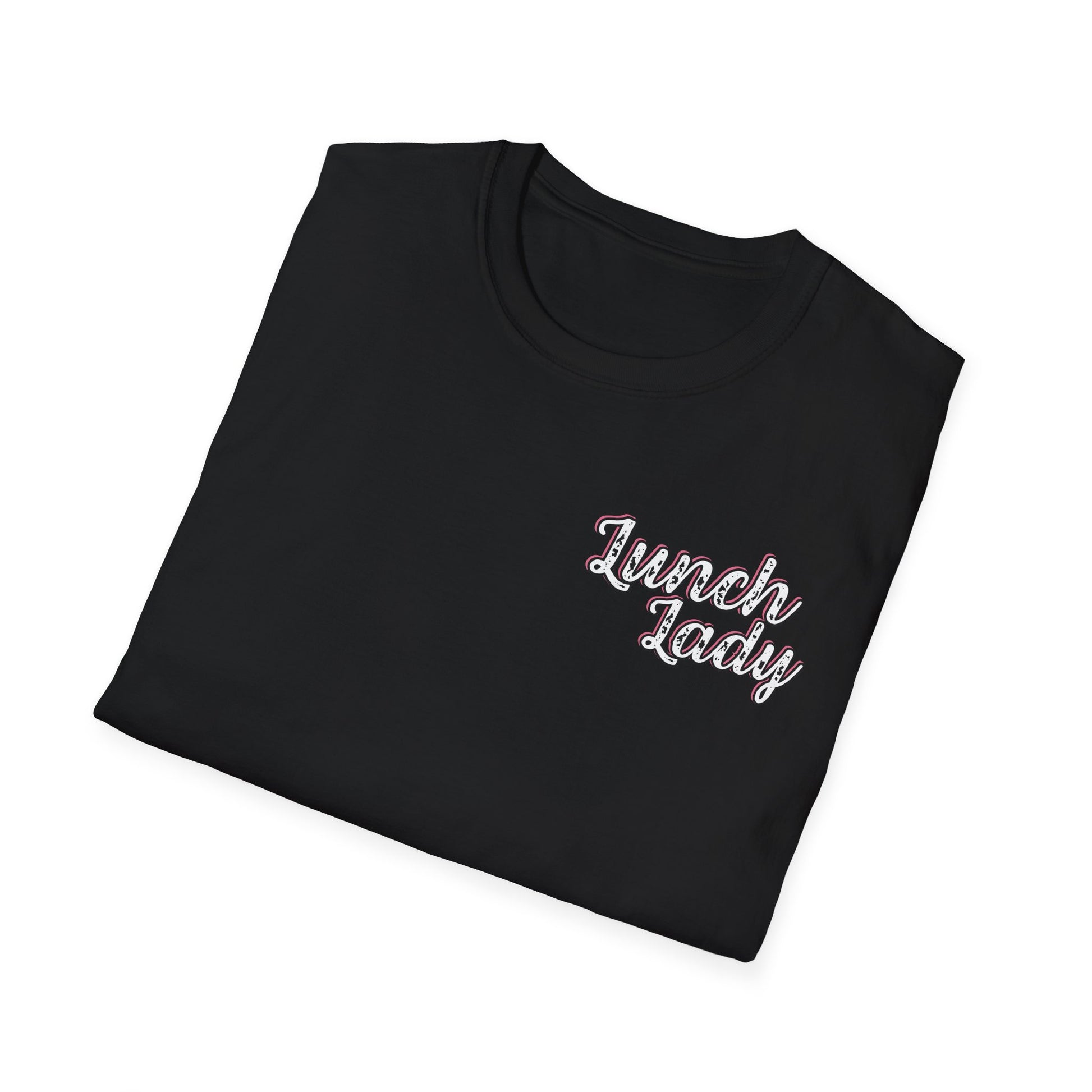 Lunch Lady Checkered Spades T-Shirt * Front and Back Design