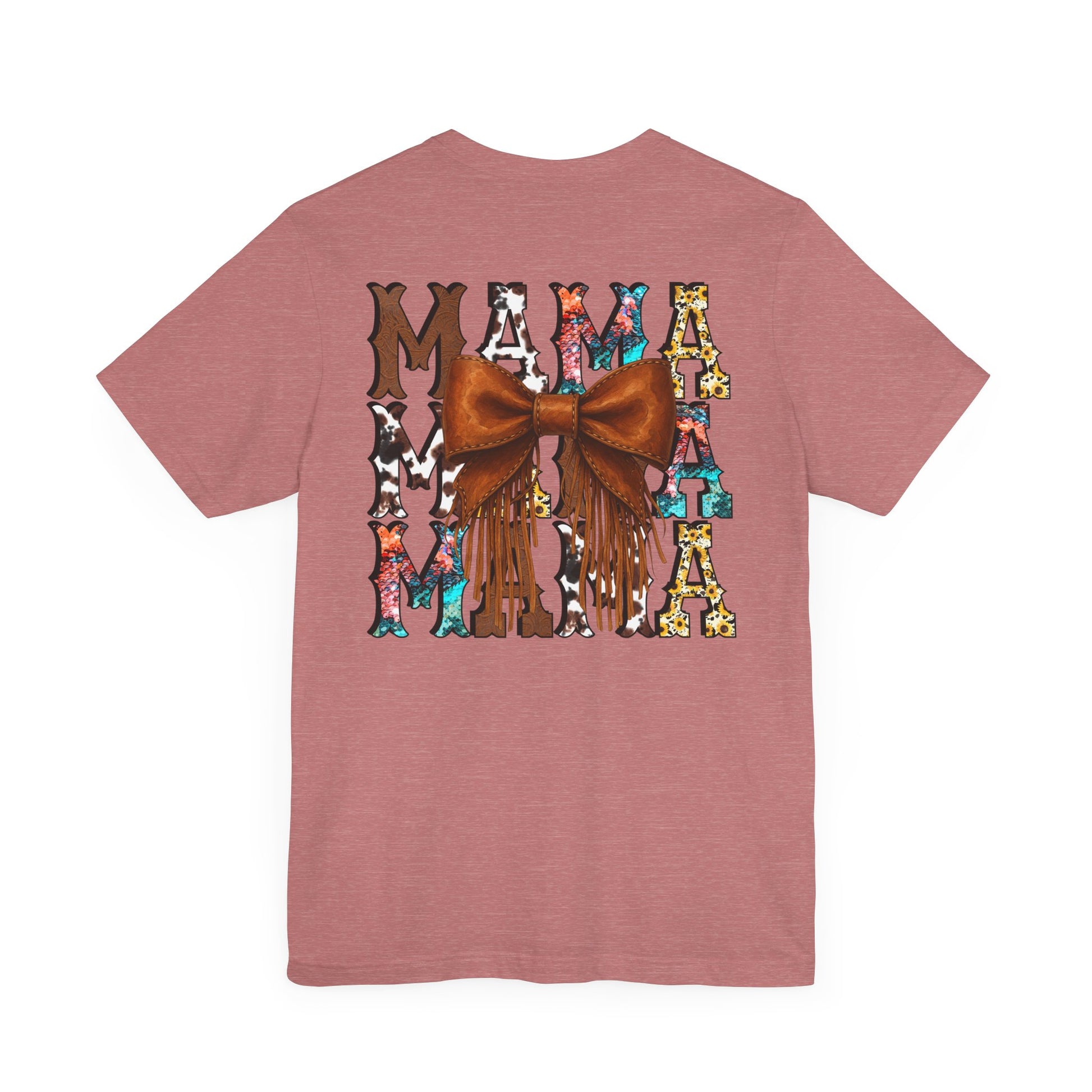 Western Mama Unisex Tee with Turquoise and Sunflower Design