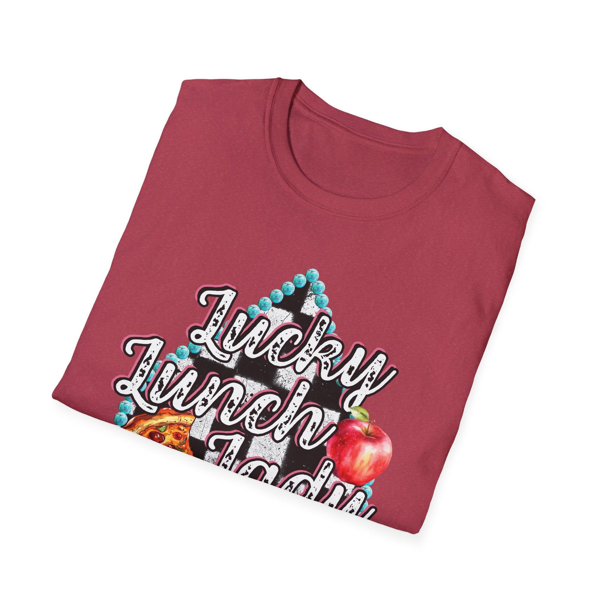 Lunch Lady Checkered Spades T-Shirt