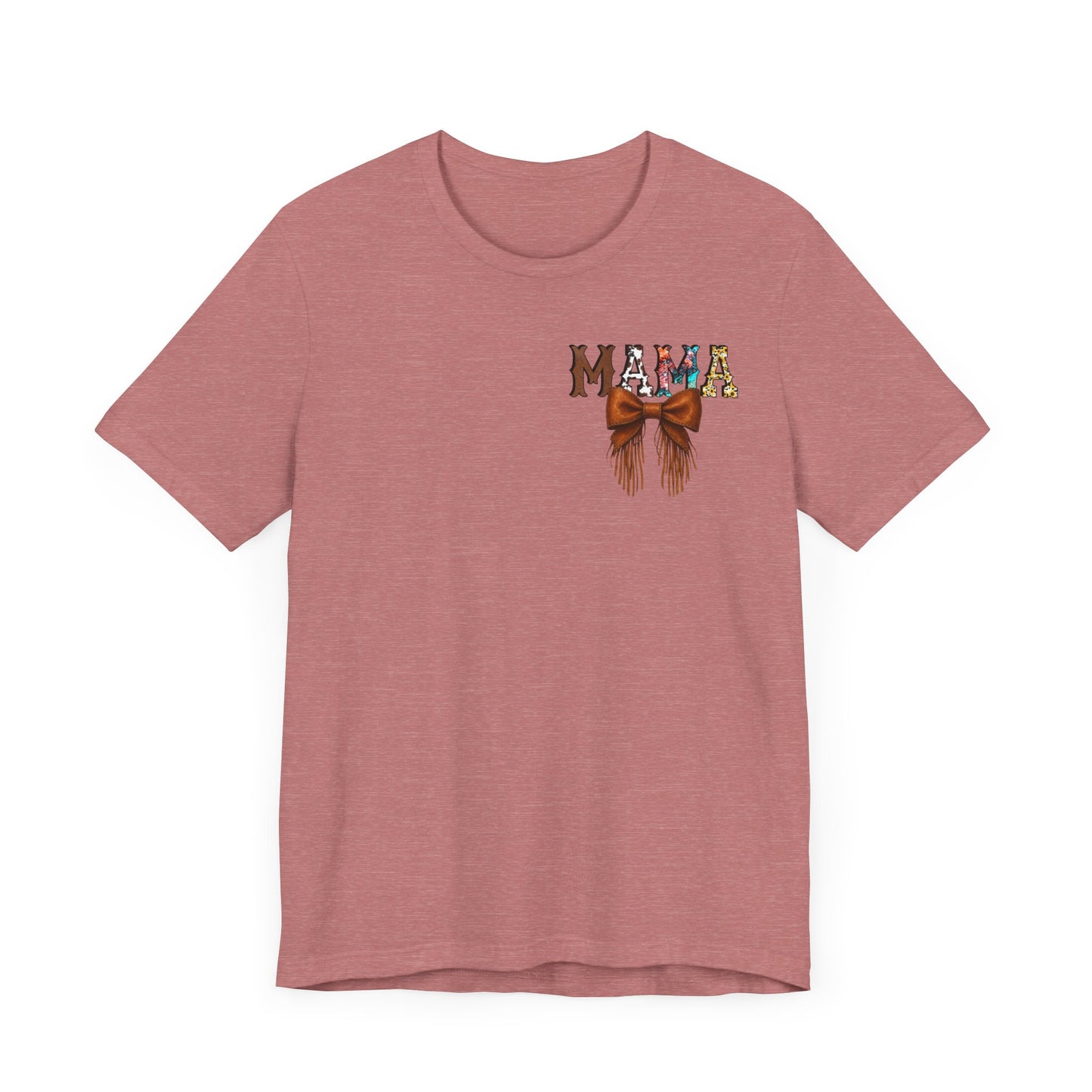 Western Mama Unisex Tee with Turquoise and Sunflower Design