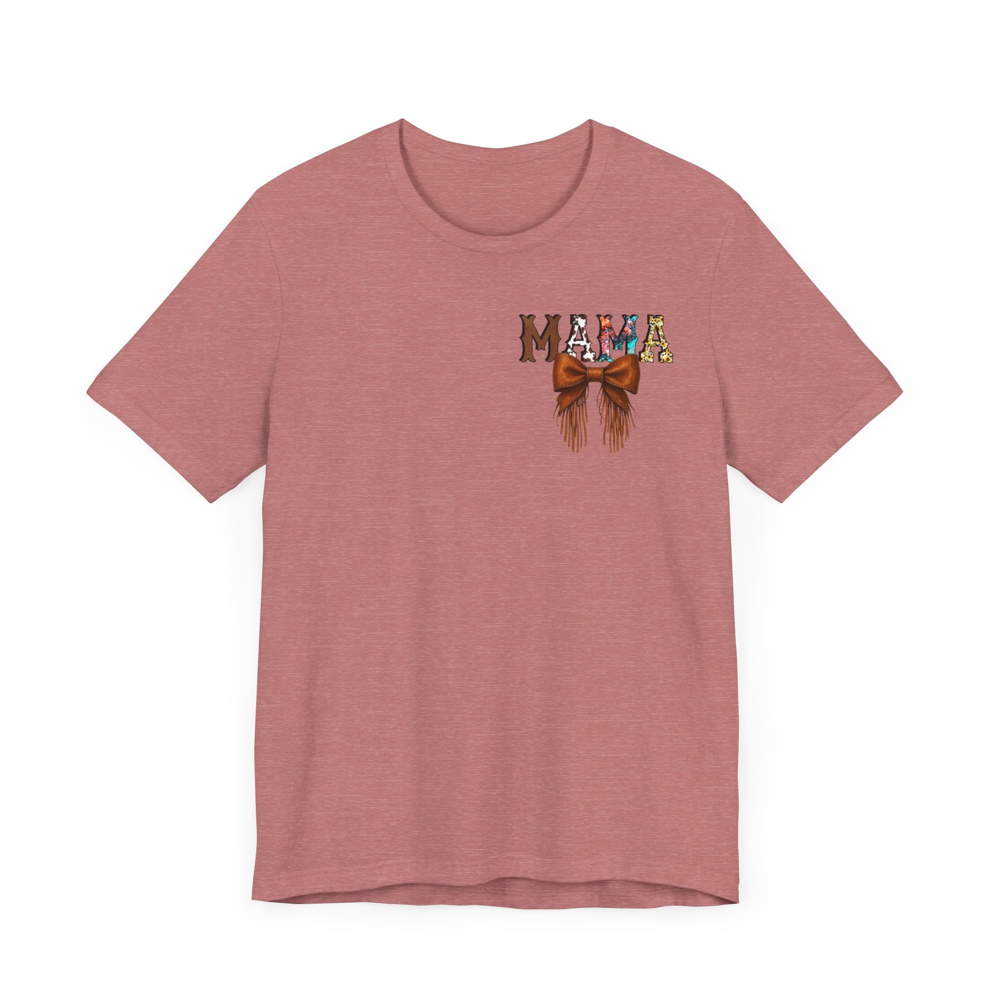 Western Mama Unisex Tee with Turquoise and Sunflower Design