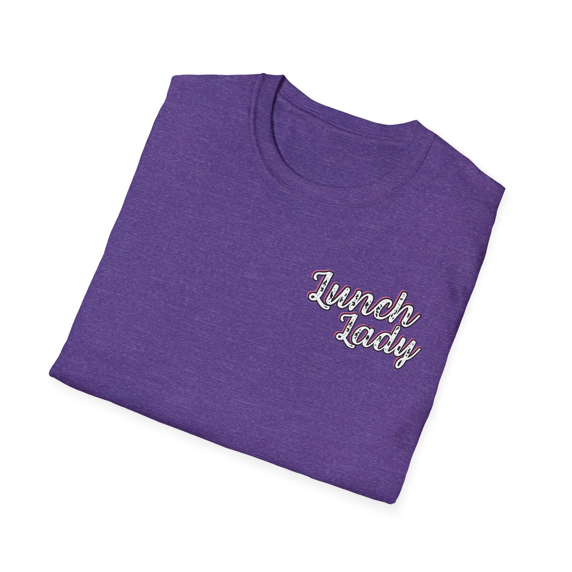 Lunch Lady Checkered Spades T-Shirt * Front and Back Design