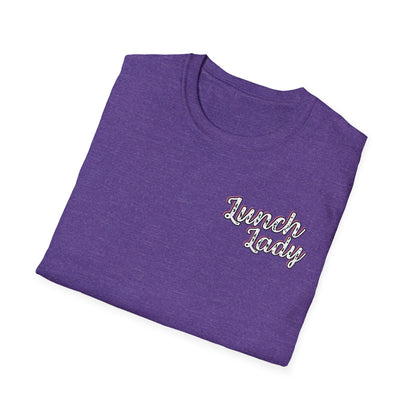Lunch Lady Checkered Spades T-Shirt * Front and Back Design