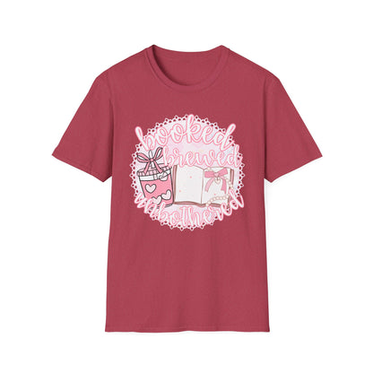 Booked Brewed Unisex T-Shirt for Book Lovers