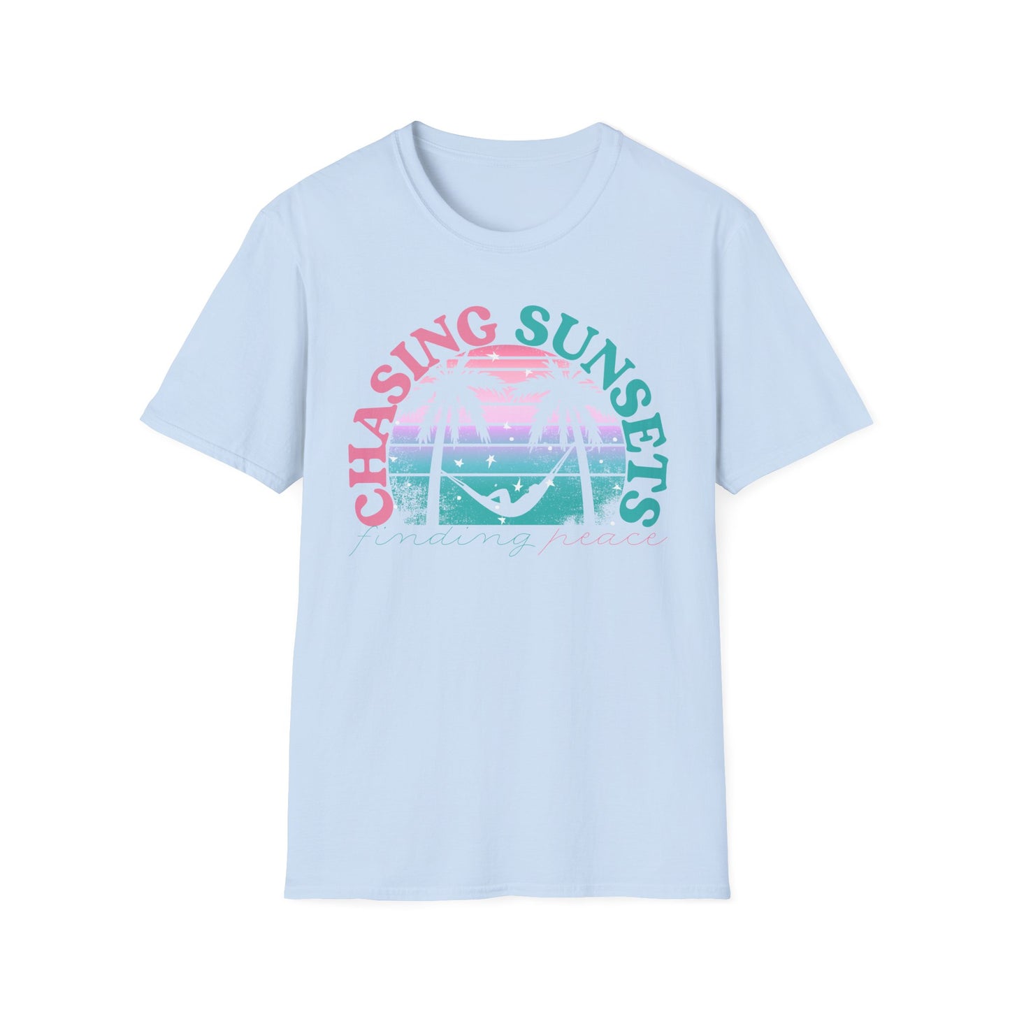 Chasing Sunsets, Finding Peace Unisex T-Shirt