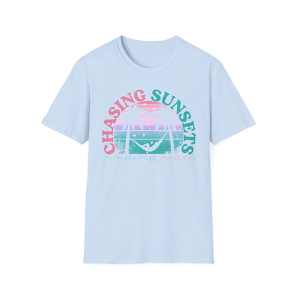 Chasing Sunsets, Finding Peace Unisex T-Shirt