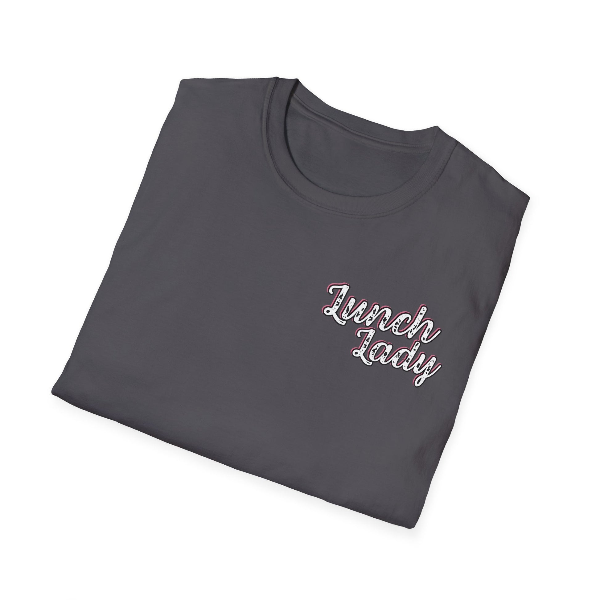 Lunch Lady Checkered Spades T-Shirt * Front and Back Design