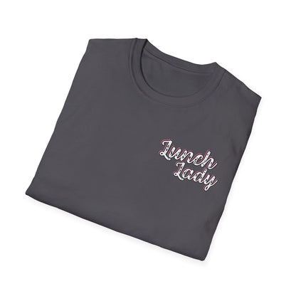 Lunch Lady Checkered Spades T-Shirt * Front and Back Design