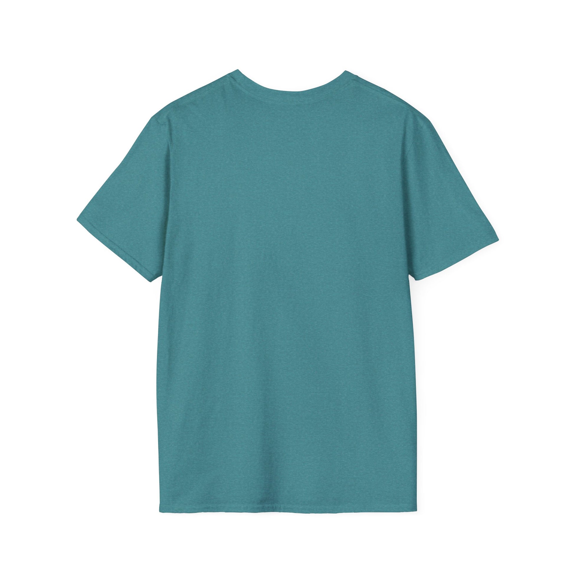 Funny Lunch Lady Unisex Softstyle T-Shirt - Running on Iced Coffee and School Lunch Schedules - Front Design Only