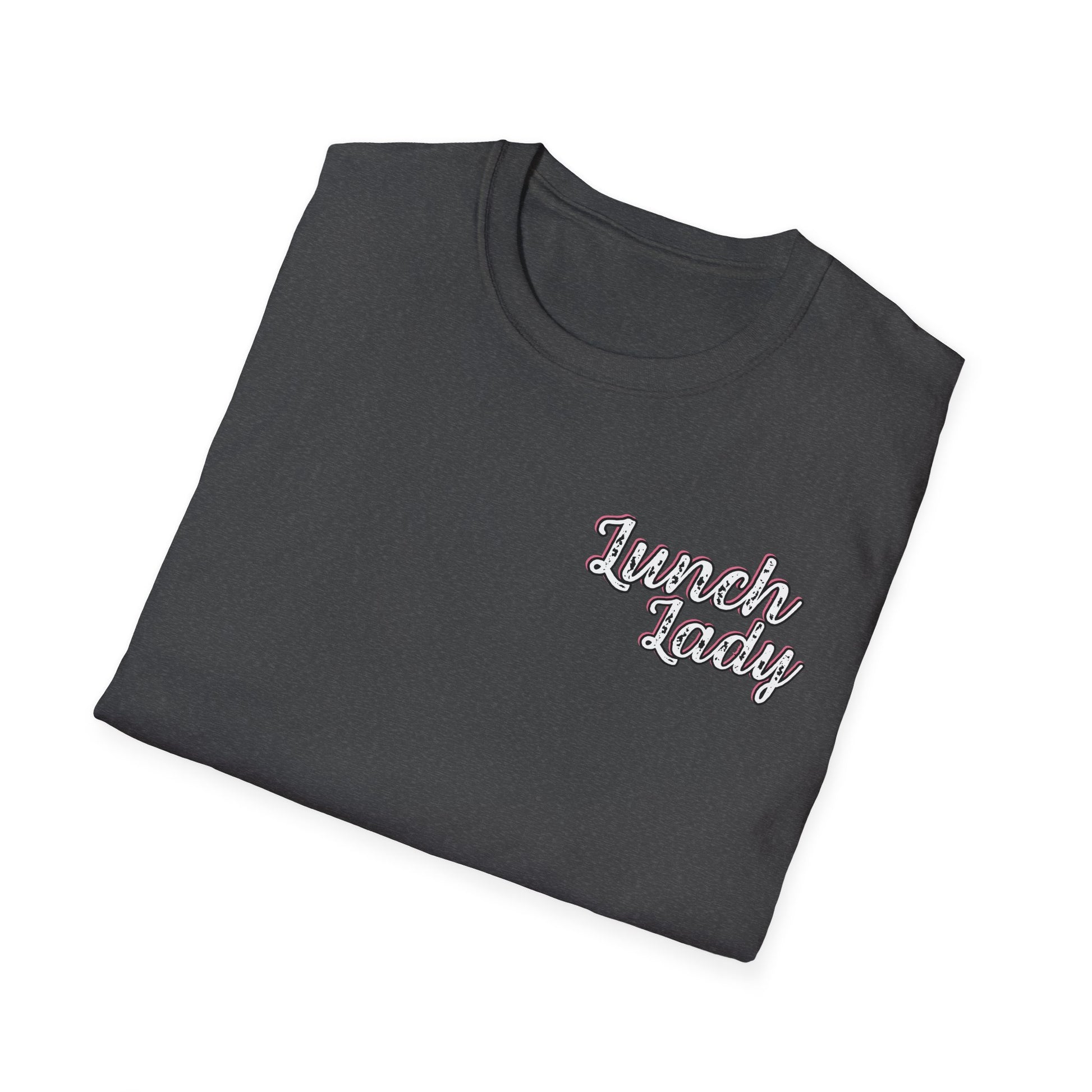 Lunch Lady Checkered Spades T-Shirt * Front and Back Design