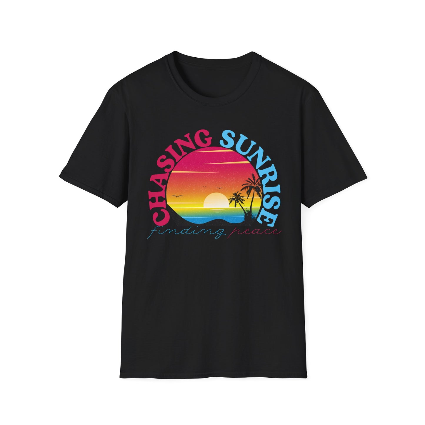 Chasing Sunrise, Finding Peace Unisex T-Shirt