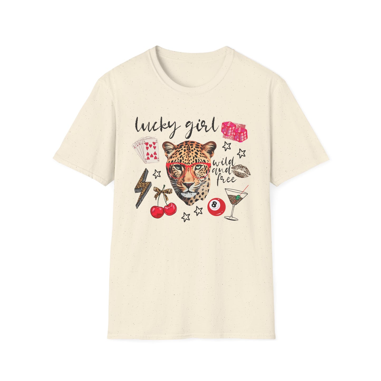 Leopard Lucky Girl T-Shirt