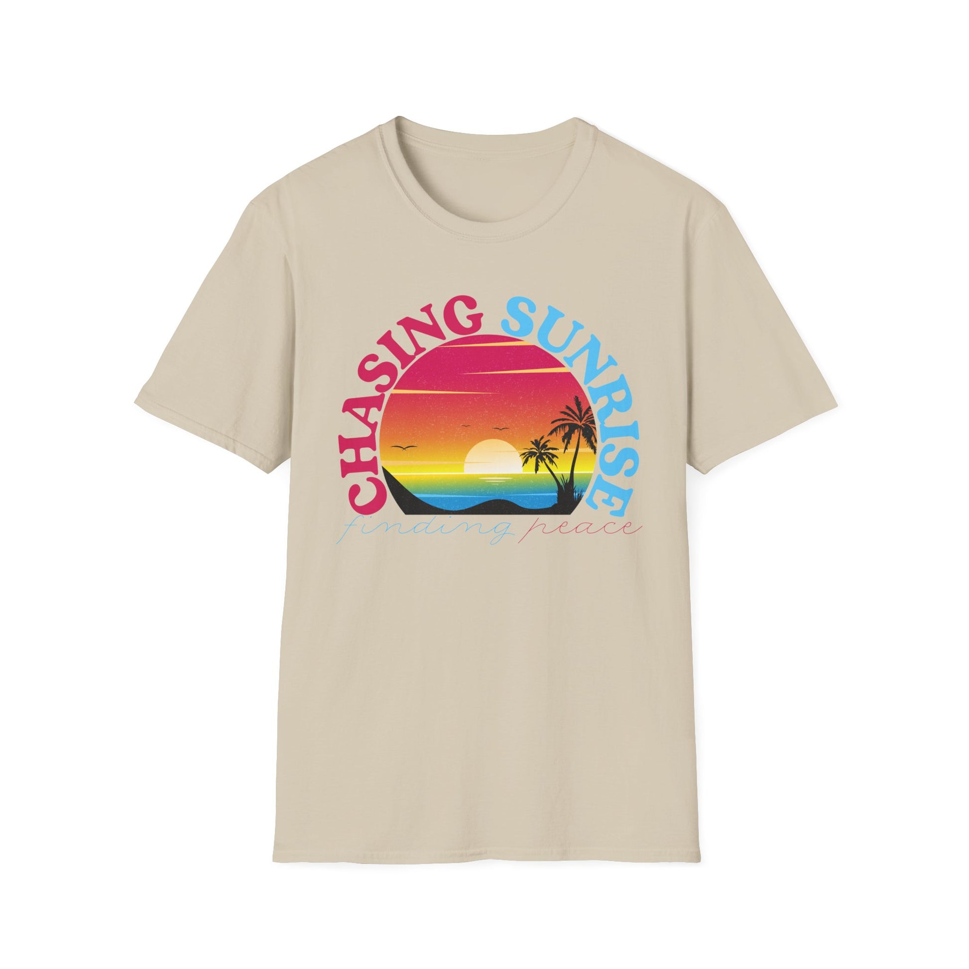 Chasing Sunrise, Finding Peace Unisex T-Shirt