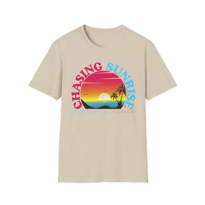 Chasing Sunrise, Finding Peace Unisex T-Shirt