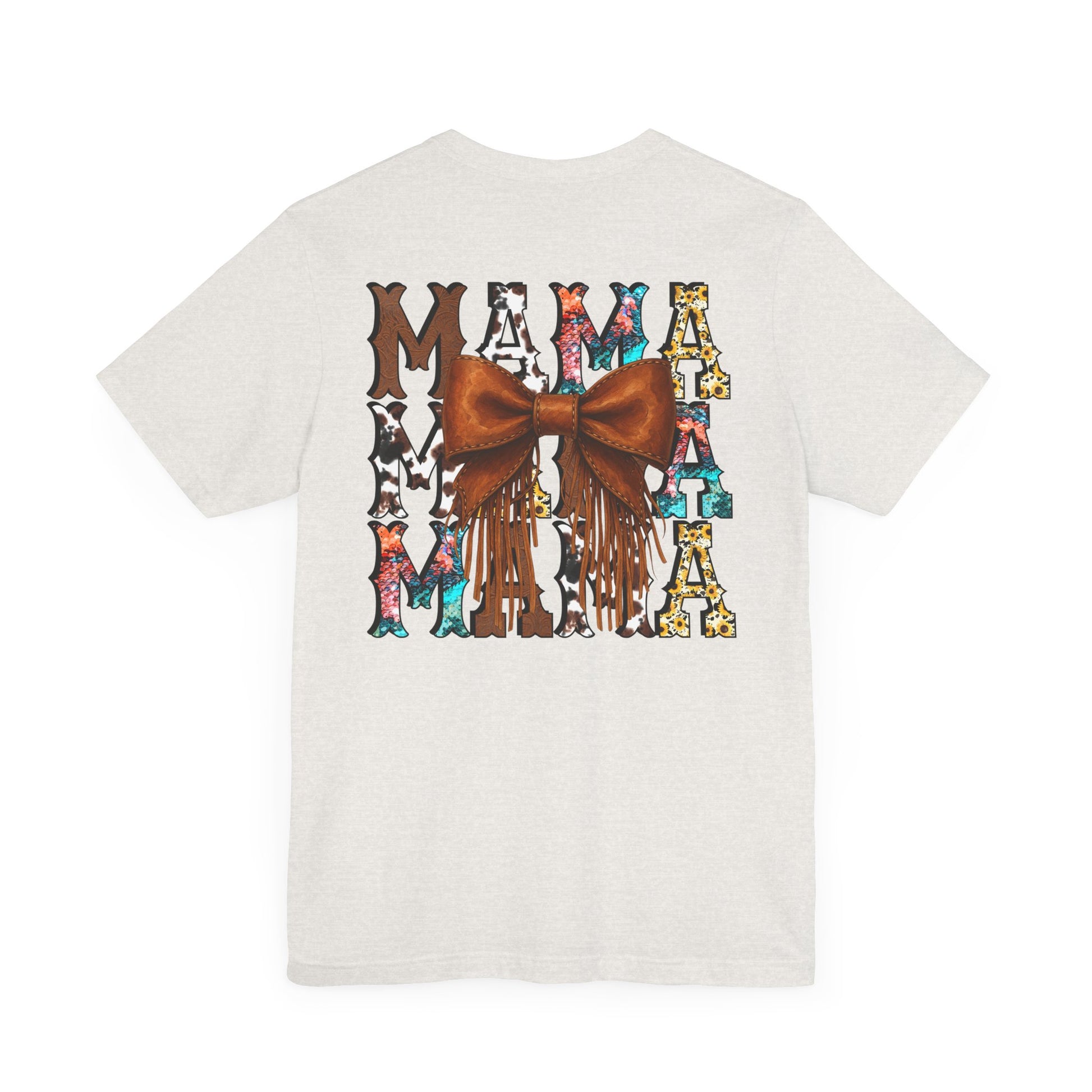 Western Mama Unisex Tee with Turquoise and Sunflower Design