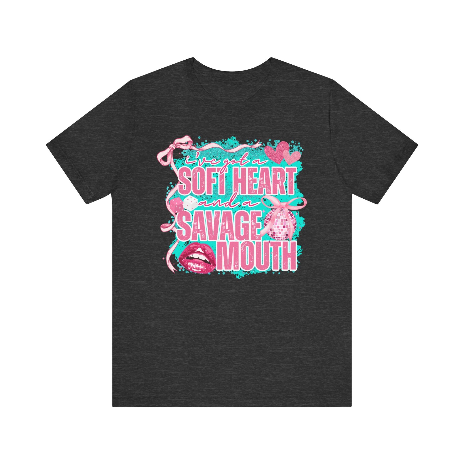 Savage Mouth Graphic Tee - Soft Hearted Apparel, Unisex T-Shirt, Trendy Casual Wear, Fun Gift for Friends, Statement Top