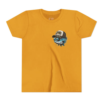 Kids Fishing Tee - CaffeinatedPlanner Family Exclusive Design: 'Bait Boss'