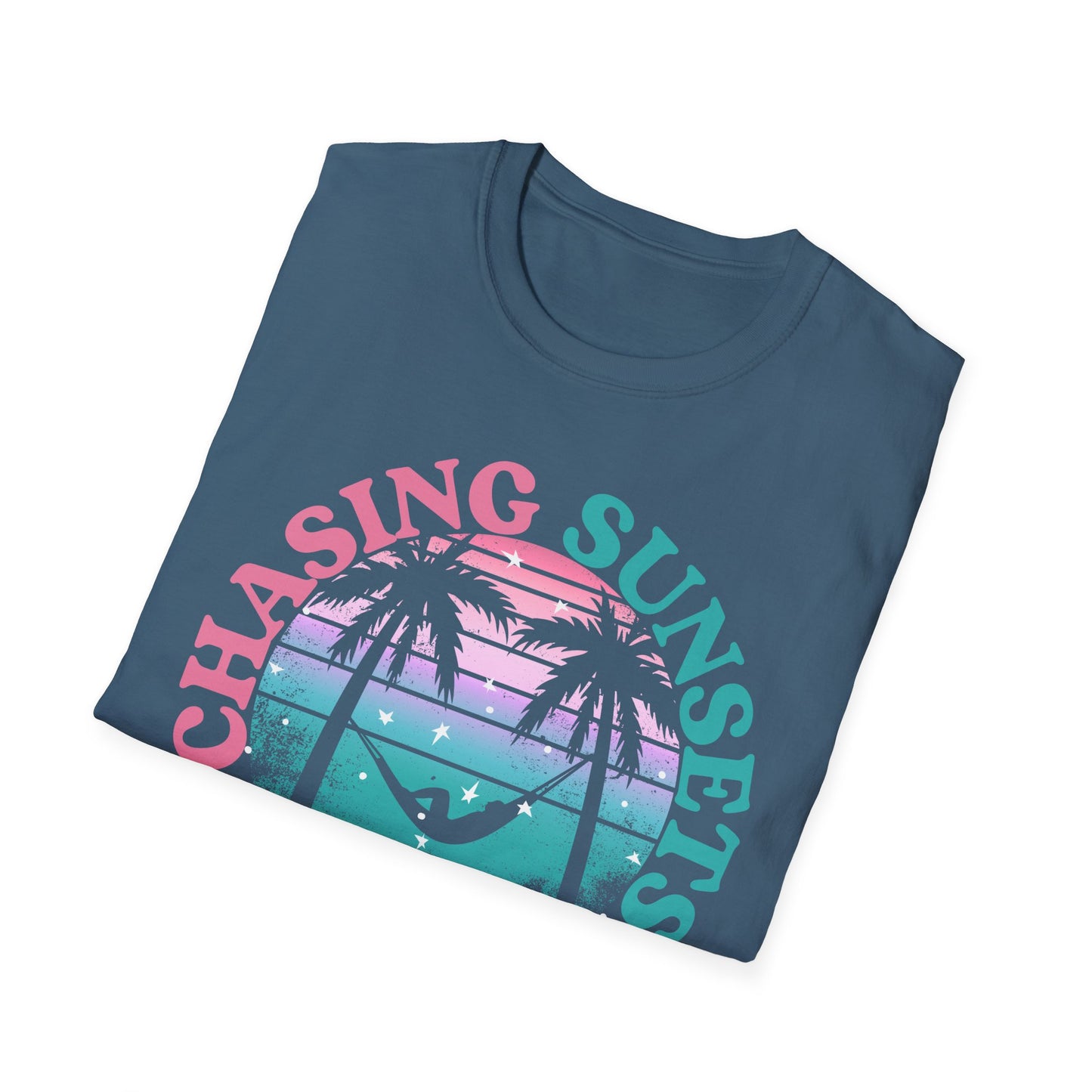 Chasing Sunsets, Finding Peace Unisex T-Shirt