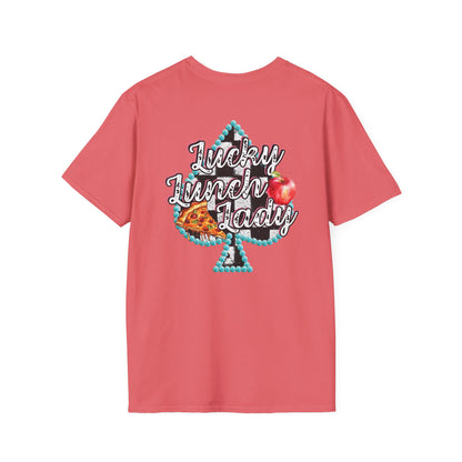 Lunch Lady Checkered Spades T-Shirt * Front and Back Design