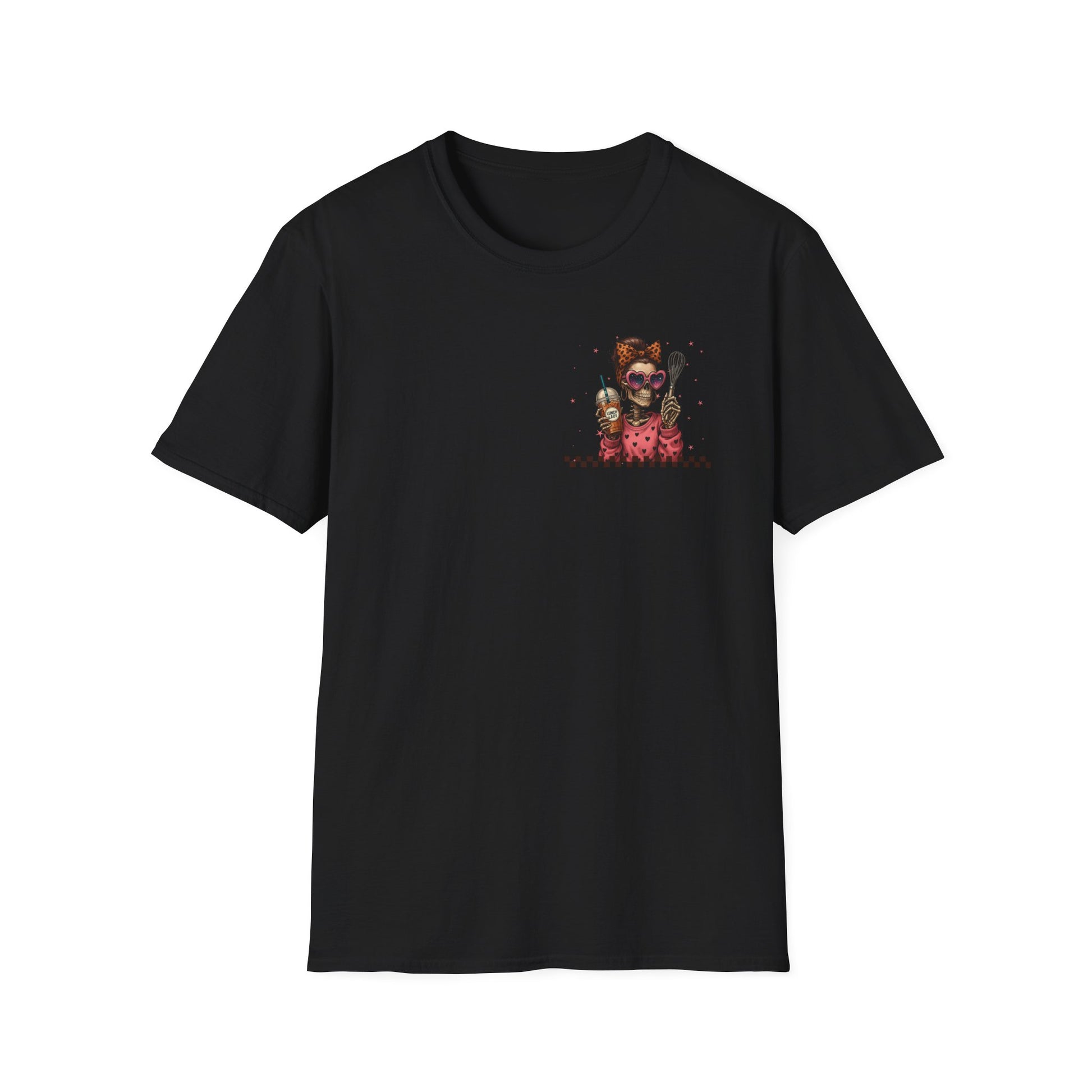 Lunch Lady Unisex T-Shirt - Running on Iced Coffee & School Lunch Schedules