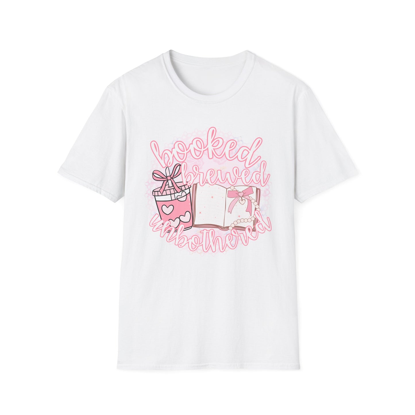 Booked Brewed Unisex T-Shirt for Book Lovers