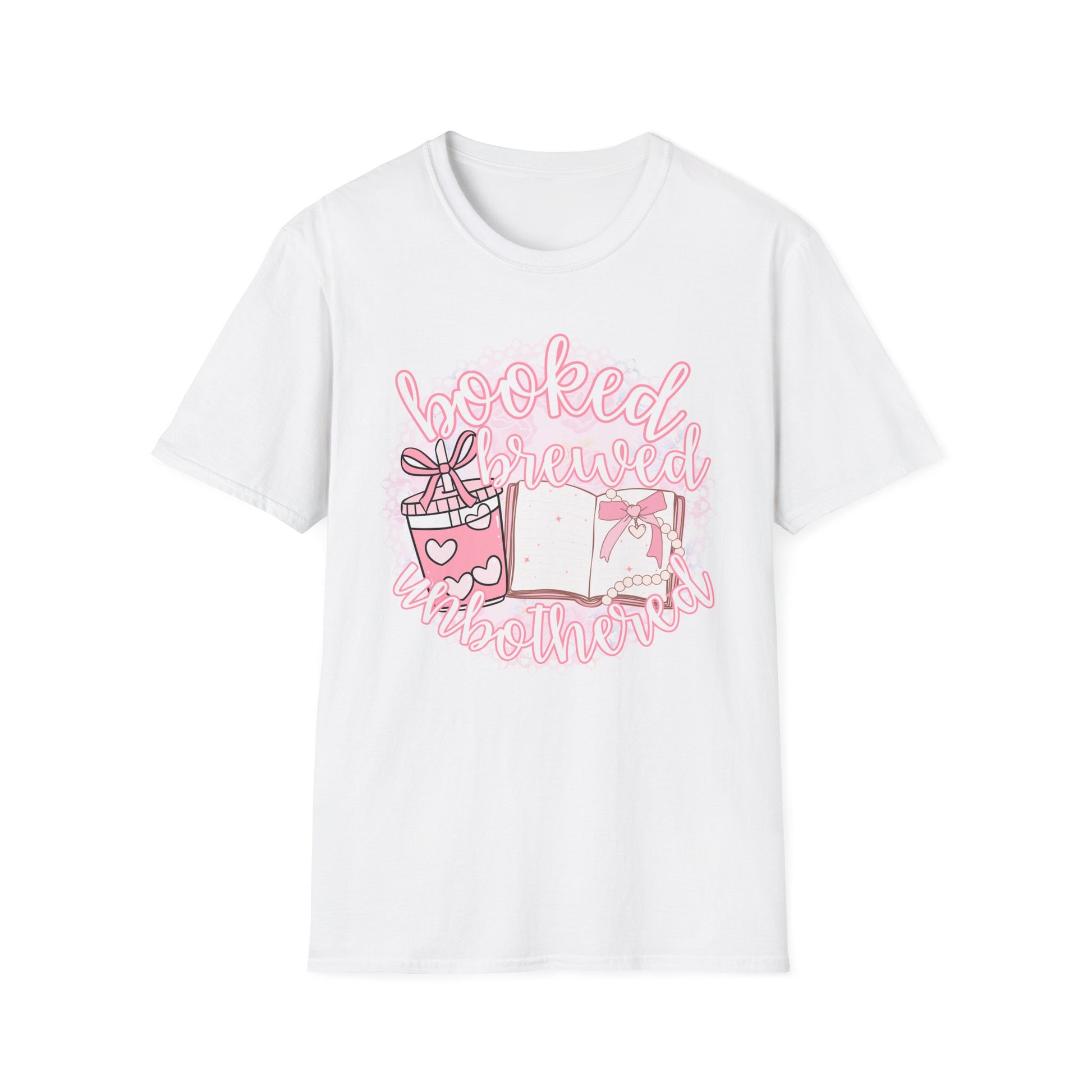 Booked Brewed Unisex T-Shirt for Book Lovers