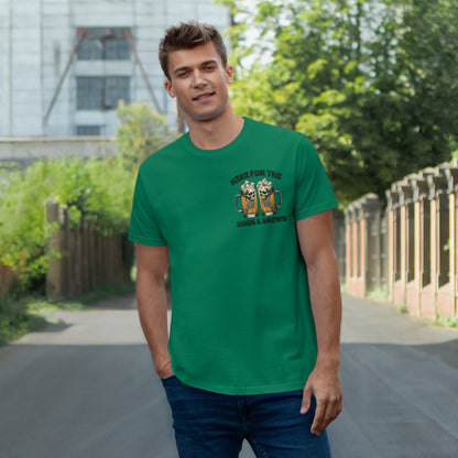 Halloween Beer Mug Tee - Here for the Boos & Brews