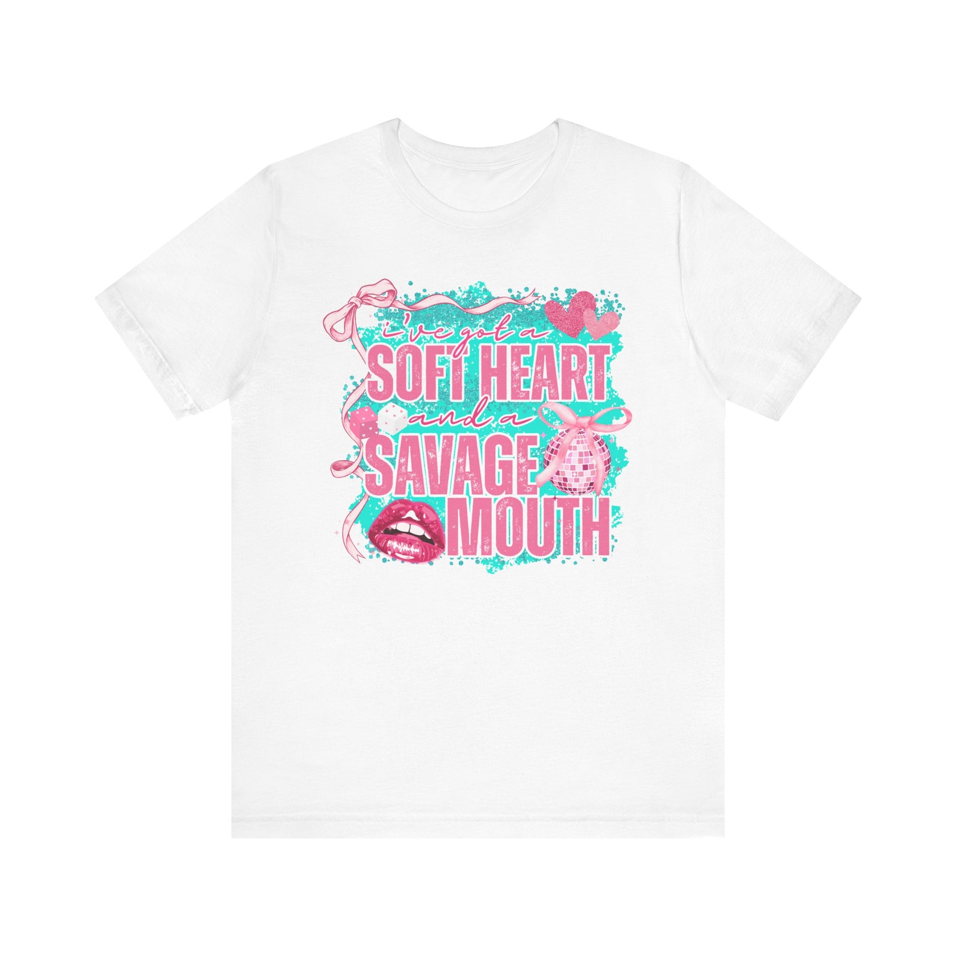 Savage Mouth Graphic Tee - Soft Hearted Apparel, Unisex T-Shirt, Trendy Casual Wear, Fun Gift for Friends, Statement Top