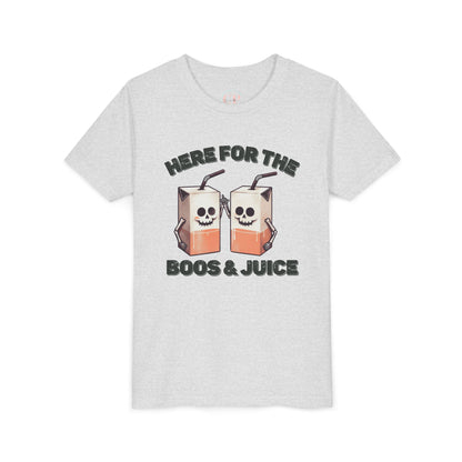 Kids Halloween T-Shirt - Here for the Boos  & Juice *Unisex tshirt*